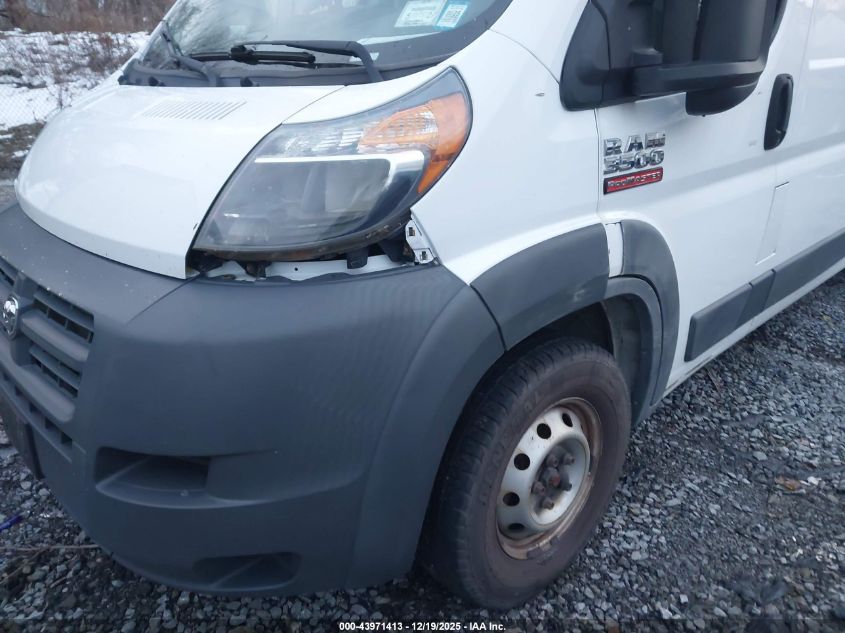 2017 Ram Promaster 3500 Cargo Van High Roof 159 Wb Ext VIN: 3C6URVJG6HE509522 Lot: 43971413