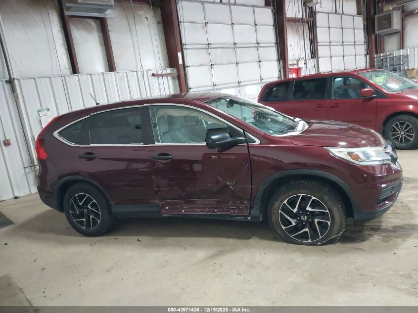 2016 Honda Cr-V Se VIN: 5J6RM4H47GL038872 Lot: 43971436