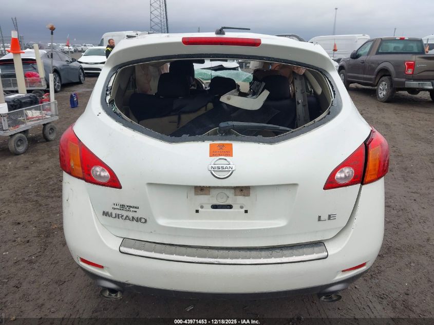2010 Nissan Murano Le VIN: JN8AZ1MU3AW020078 Lot: 43971453