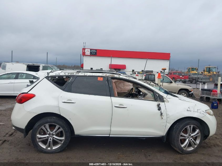 2010 Nissan Murano Le VIN: JN8AZ1MU3AW020078 Lot: 43971453