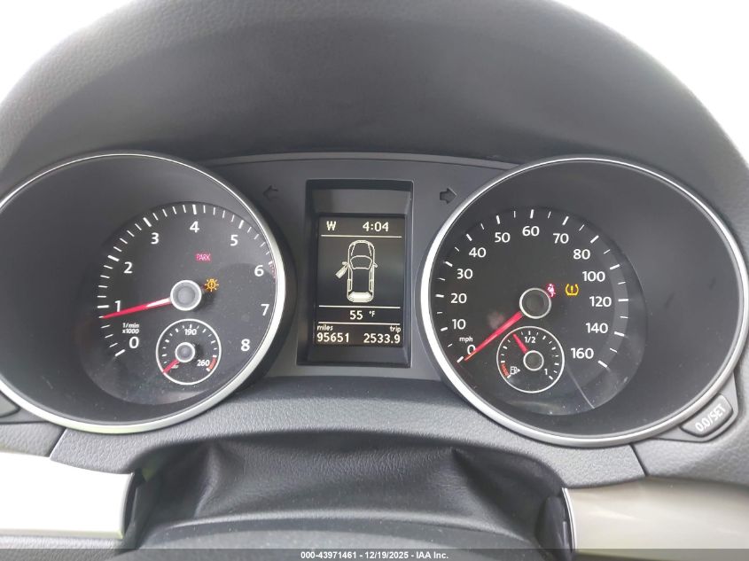 2012 Volkswagen Golf 2.5L 2-Door VIN: WVWAB7AJ1CW247558 Lot: 43971461