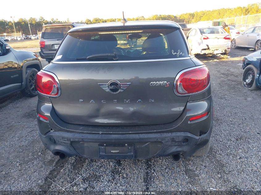 2014 Mini Paceman Cooper S VIN: WMWSS5C51EWN67262 Lot: 43971462