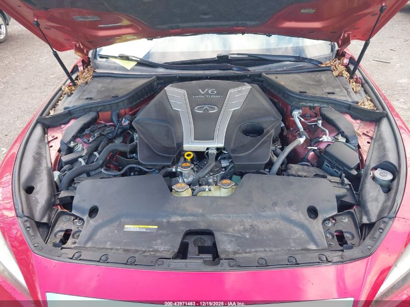 2018 Infiniti Q50 3.0T Red Sport 400 VIN: JN1FV7AR3JM481666 Lot: 43971463