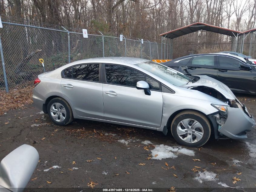2013 Honda Civic Lx VIN: 19XFB2F56DE244185 Lot: 43971489