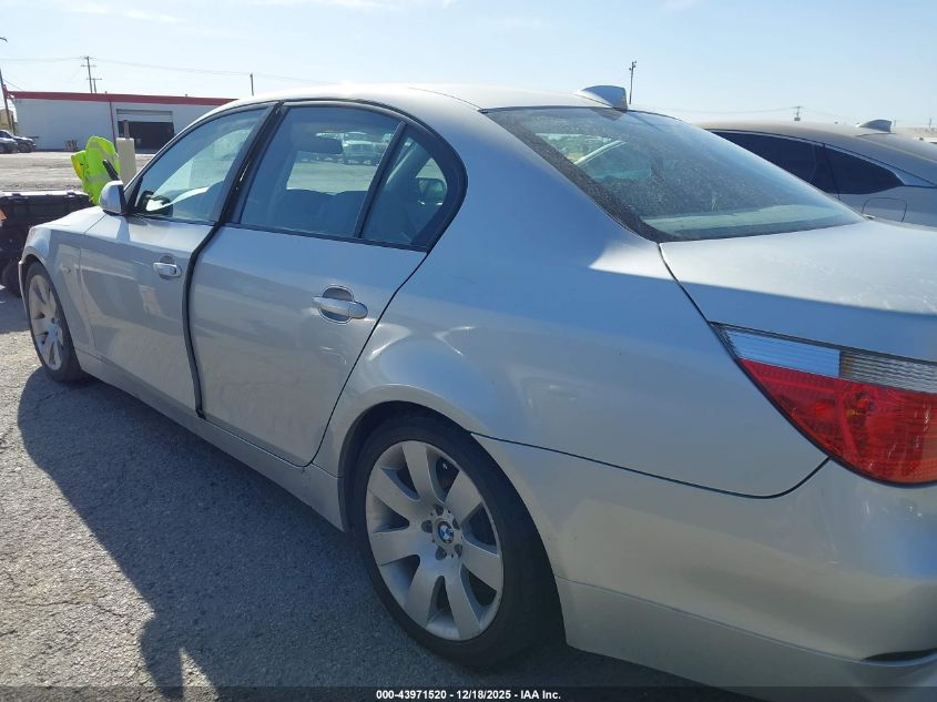 2007 BMW 530I VIN: WBANE73507CM50454 Lot: 43971520