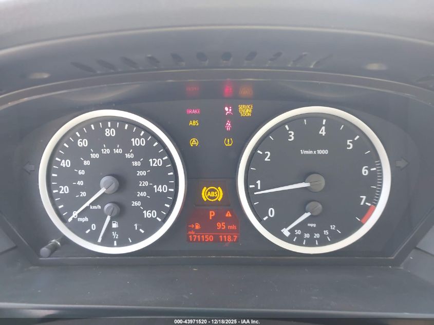 2007 BMW 530I VIN: WBANE73507CM50454 Lot: 43971520