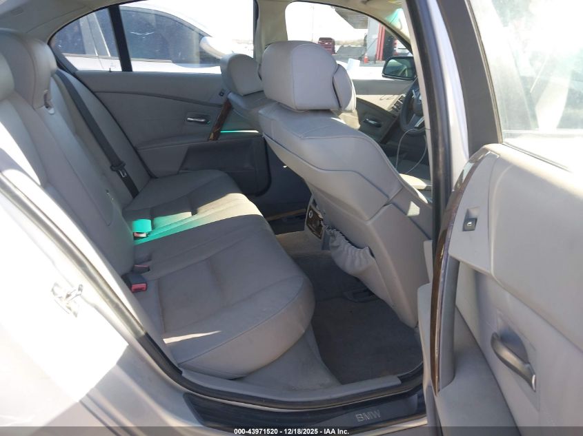 2007 BMW 530I VIN: WBANE73507CM50454 Lot: 43971520