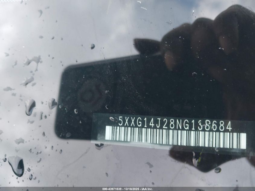 2022 Kia K5 Lxs VIN: 5XXG14J28NG138684 Lot: 43971539