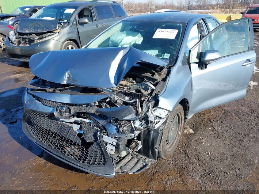 2022 Toyota Corolla Le VIN: JTDEPMAE6N3003753 Lot: 43971562