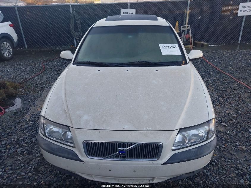 2002 Volvo S80 2.9 VIN: YV1TS92DX21244807 Lot: 43971565