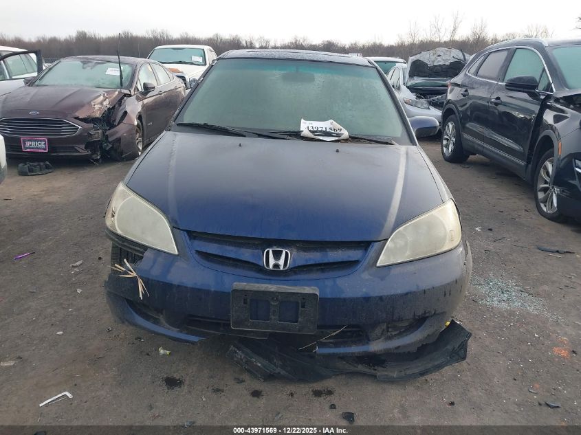 2004 Honda Civic Ex VIN: 1HGES26704L018214 Lot: 43971569