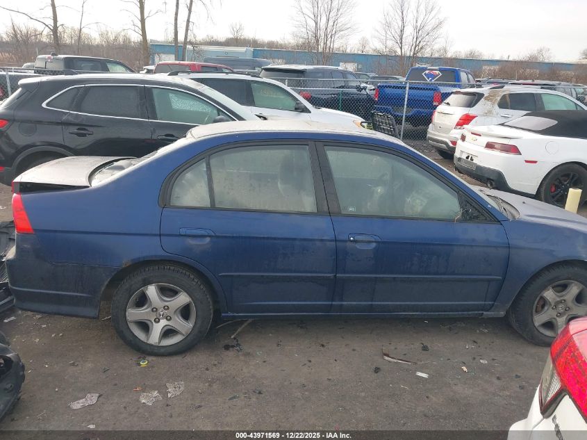 2004 Honda Civic Ex VIN: 1HGES26704L018214 Lot: 43971569