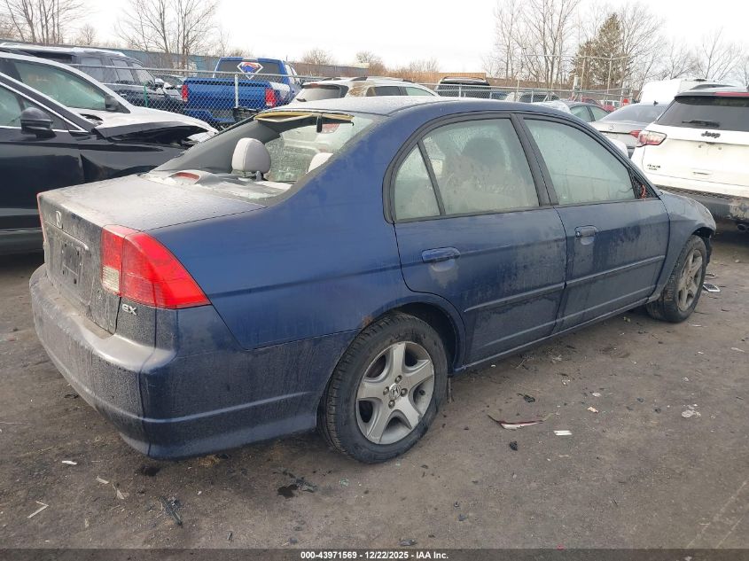 2004 Honda Civic Ex VIN: 1HGES26704L018214 Lot: 43971569