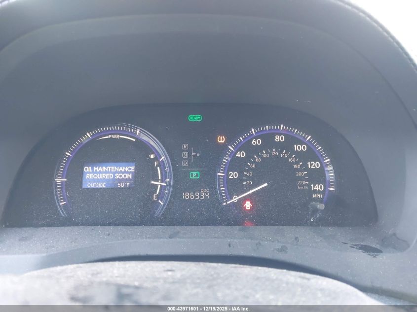 2010 Lexus Hs 250H VIN: JTHBB1BA9A2004969 Lot: 43971601