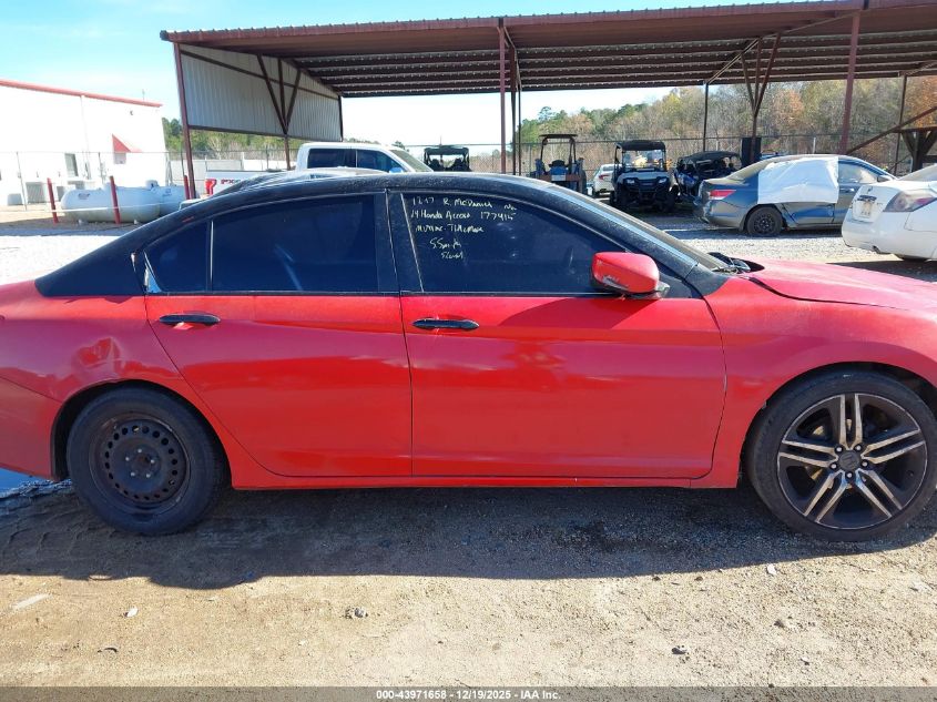 2014 Honda Accord Lx VIN: 1HGCR2F38EA177415 Lot: 43971658