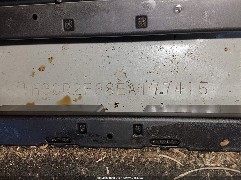 2014 Honda Accord Lx VIN: 1HGCR2F38EA177415 Lot: 43971658