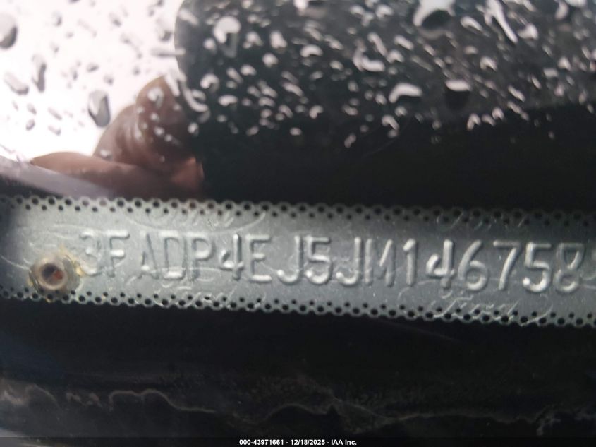 2018 Ford Fiesta Se VIN: 3FADP4EJ5JM146758 Lot: 43971661