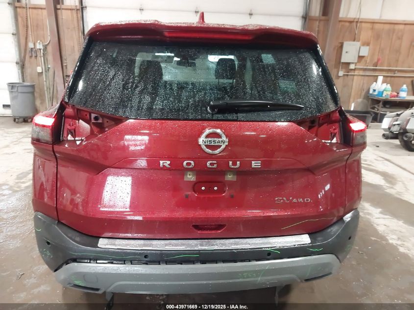 2021 Nissan Rogue Sv Intelligent Awd VIN: JN8AT3BB4MW209759 Lot: 43971669