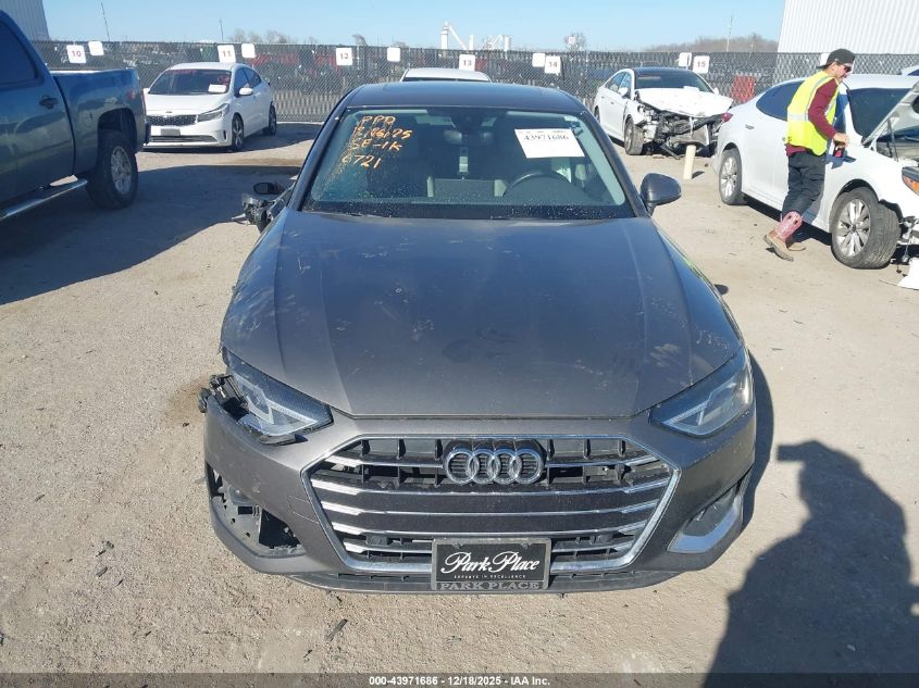 2020 Audi A4 Premium 40 Tfsi Front-Wheel Drive S Tronic VIN: WAUGMAF48LA056721 Lot: 43971686