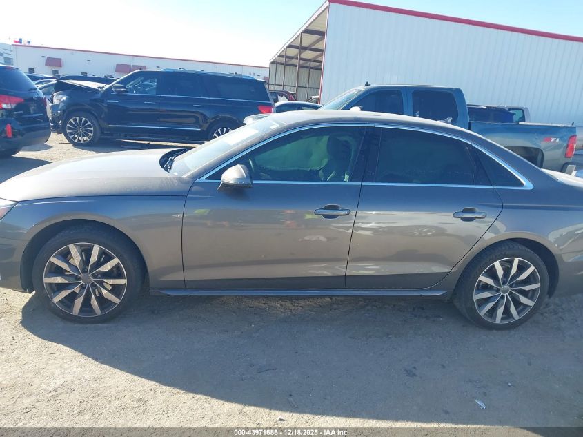 2020 Audi A4 Premium 40 Tfsi Front-Wheel Drive S Tronic VIN: WAUGMAF48LA056721 Lot: 43971686