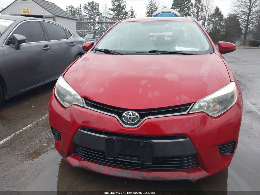 2015 Toyota Corolla Le VIN: 2T1BURHE8FC374968 Lot: 43971727