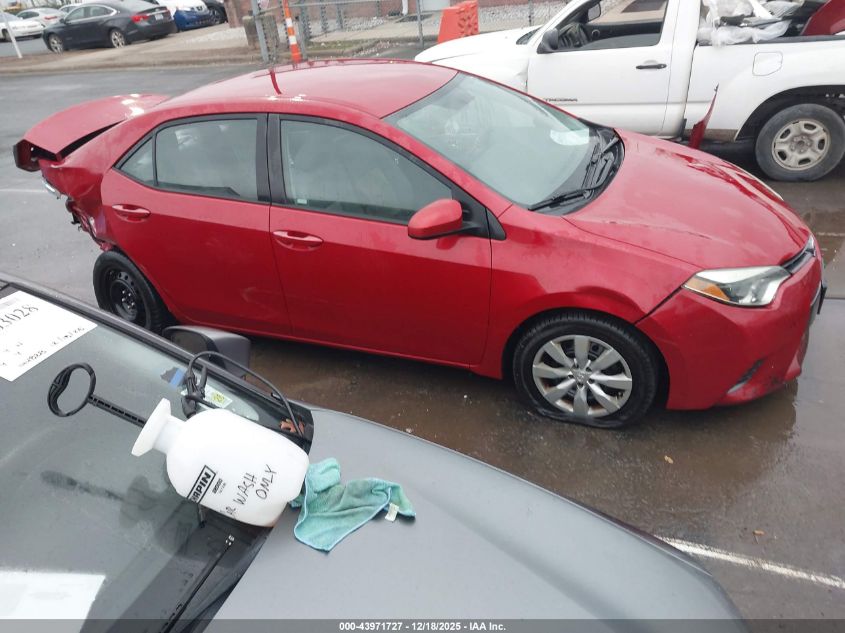 2015 Toyota Corolla Le VIN: 2T1BURHE8FC374968 Lot: 43971727