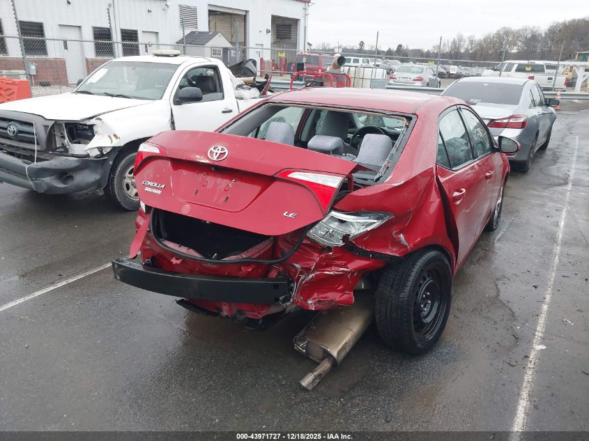 2015 Toyota Corolla Le VIN: 2T1BURHE8FC374968 Lot: 43971727