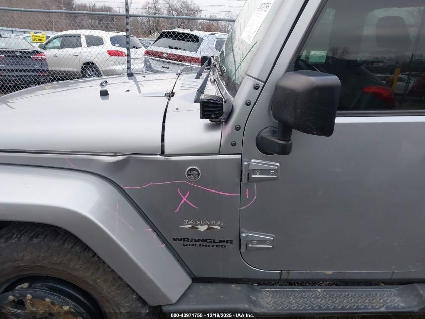 2017 Jeep Wrangler Unlimited Sahara 4X4 VIN: 1C4BJWEG7HL573339 Lot: 43971755