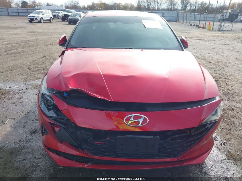 2021 Hyundai Elantra Sel VIN: 5NPLM4AG2MH008517 Lot: 43971761