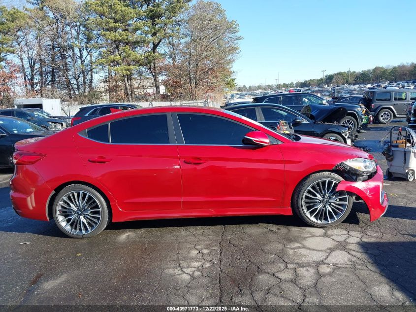 2018 Hyundai Elantra Sport VIN: KMHD04LB7JU612045 Lot: 43971773