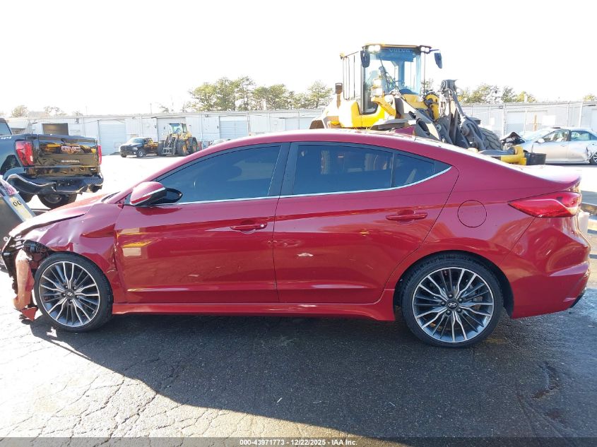 2018 Hyundai Elantra Sport VIN: KMHD04LB7JU612045 Lot: 43971773