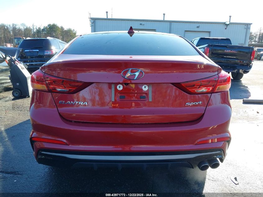 2018 Hyundai Elantra Sport VIN: KMHD04LB7JU612045 Lot: 43971773