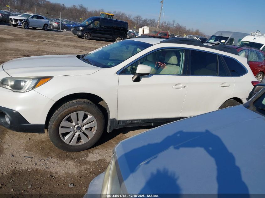2016 Subaru Outback 2.5I Premium VIN: 4S4BSACC6G3258574 Lot: 43971788