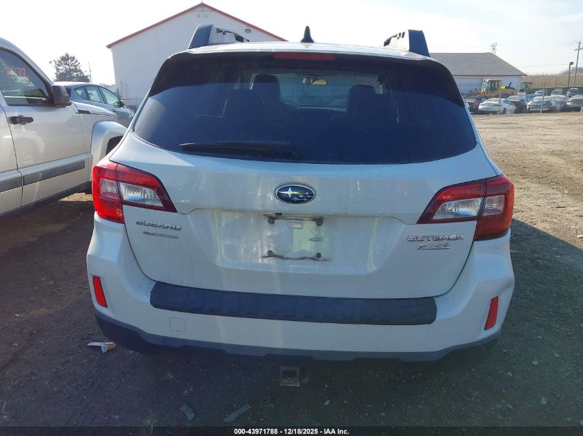 2016 Subaru Outback 2.5I Premium VIN: 4S4BSACC6G3258574 Lot: 43971788