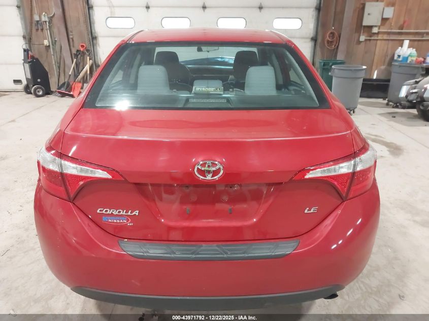 2016 Toyota Corolla Le VIN: 2T1BURHE6GC702020 Lot: 43971792