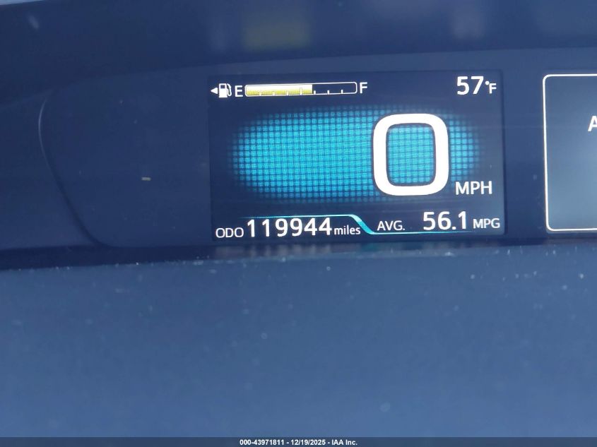 2018 Toyota Prius One VIN: JTDKBRFU8J3075224 Lot: 43971811