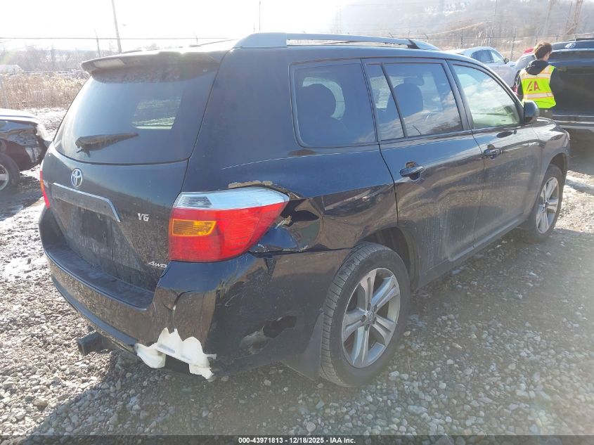 2009 Toyota Highlander Sport VIN: JTEES43A992131579 Lot: 43971813