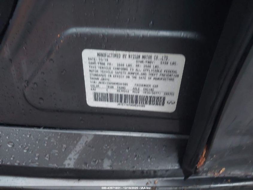 2019 Infiniti Q50 3.0T Signature Edition VIN: JN1EV7AR9KM591585 Lot: 43971851