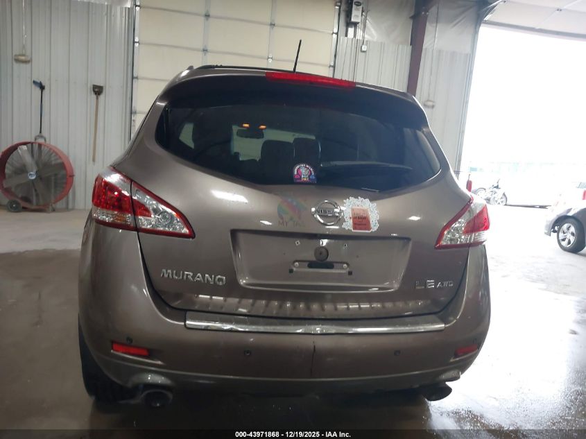 2011 Nissan Murano Le VIN: JN8AZ1MW9BW176595 Lot: 43971868