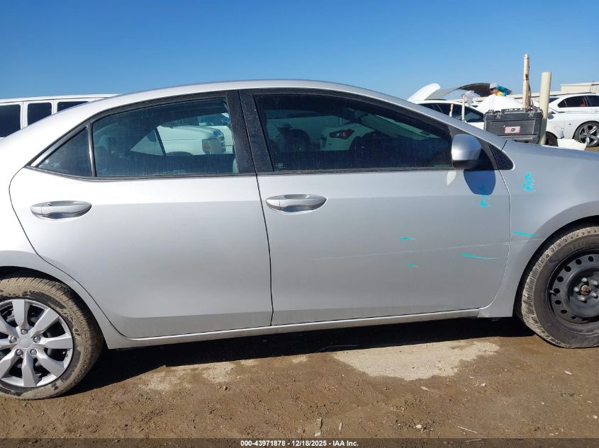 2016 Toyota Corolla Le VIN: 2T1BURHE3GC555137 Lot: 43971878