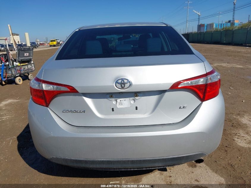 2016 Toyota Corolla Le VIN: 2T1BURHE3GC555137 Lot: 43971878