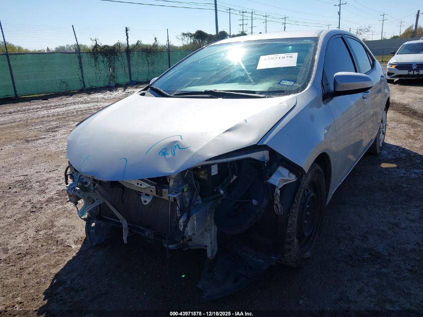 2016 Toyota Corolla Le VIN: 2T1BURHE3GC555137 Lot: 43971878