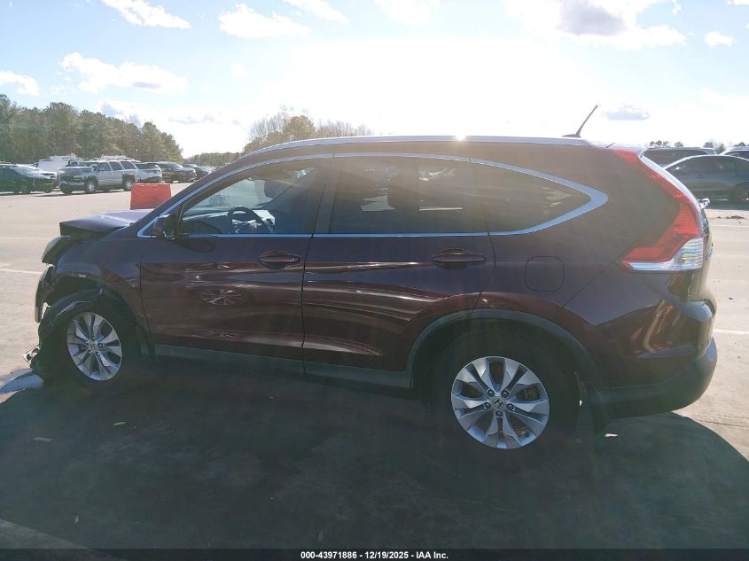 2014 Honda Cr-V Ex-L VIN: 5J6RM4H73EL045387 Lot: 43971886