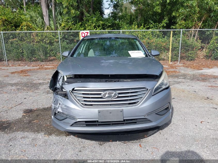 2015 Hyundai Sonata Se VIN: 5NPE24AFXFH172056 Lot: 43971902
