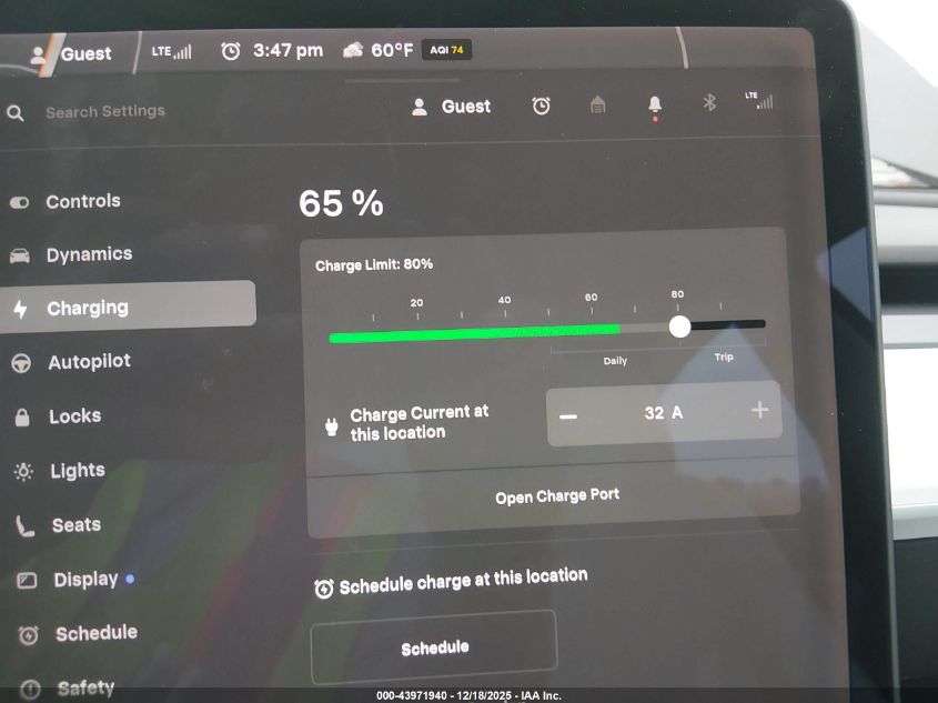 2019 Tesla Model 3 Long Range/Mid Range/Standard Range/Standard Range Plus VIN: 5YJ3E1EA9KF302171 Lot: 43971940