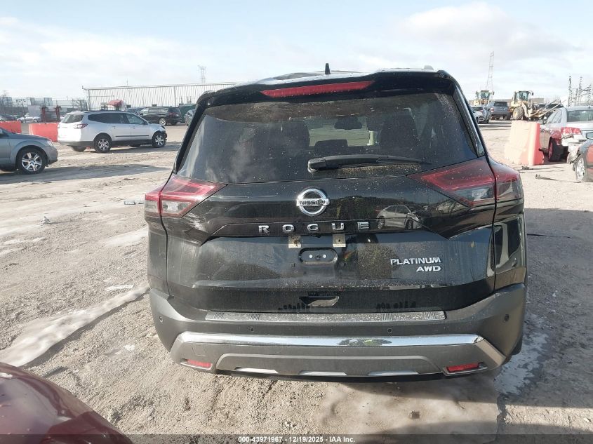 2021 Nissan Rogue Platinum Intelligent Awd VIN: JN8AT3DD1MW306870 Lot: 43971967