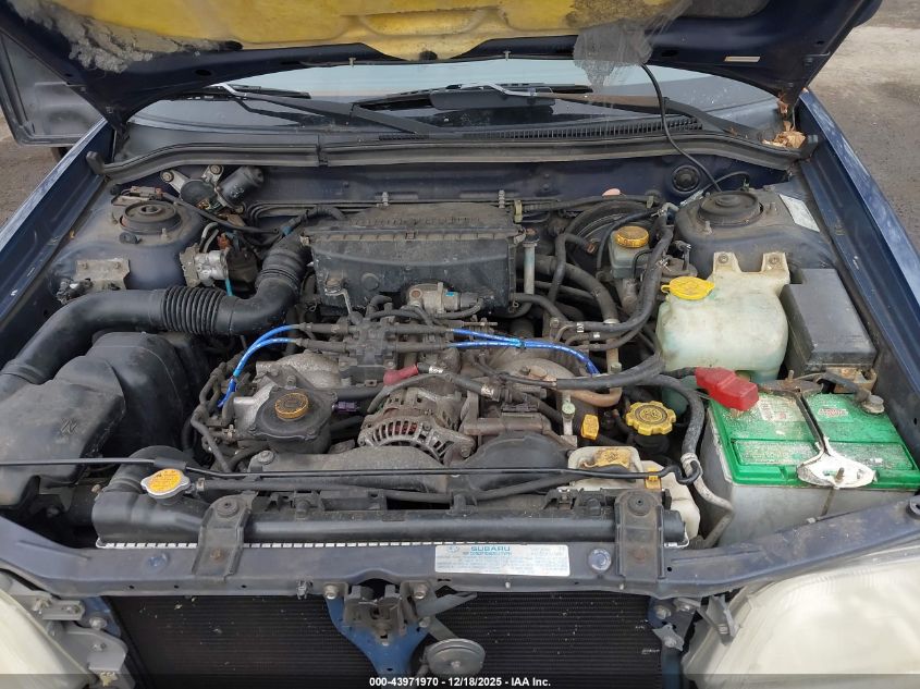 2002 Subaru Forester S VIN: JF1SF65542H745388 Lot: 43971970