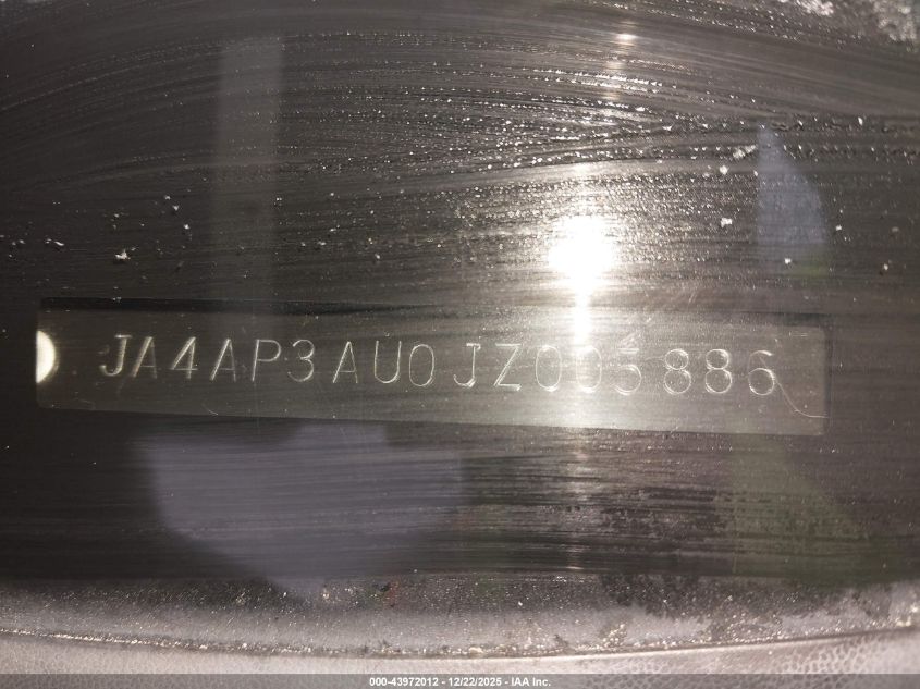 2018 Mitsubishi Outlander Sport 2.0 Es/2.0 Le VIN: JA4AP3AU0JZ005886 Lot: 43972012