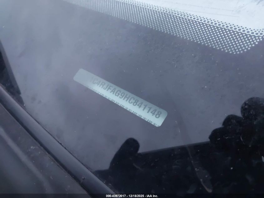 2017 Jeep Grand Cherokee Laredo 4X4 VIN: 1C4RJFAG9HC841148 Lot: 43972017