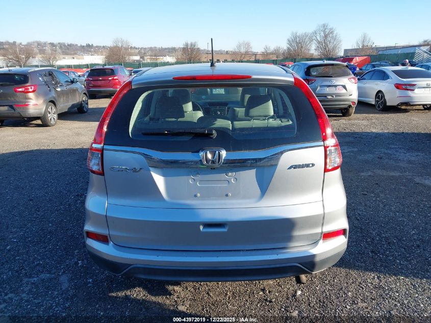 2015 Honda Cr-V Lx VIN: 5J6RM4H38FL001657 Lot: 43972019